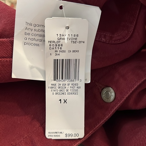 Jones Jeans NWT Rust Jean Jacket - Picture 6 of 6